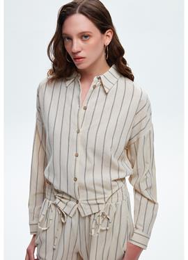SHIRRED STRIPED - блузка рубашечного покроя