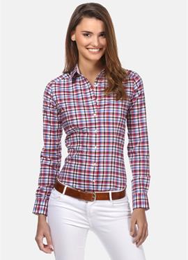 Легкий приталенный - блузка рубашечного покроя
