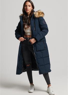 LONGLINE FAUX FUR EVEREST COAT - зимнее пальто