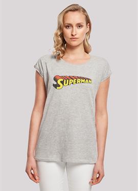 DC COMICS SUPERHELDEN SUPERMAN TELESCOPIC CRACKLE LOGO - футболка print