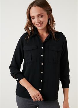 Стандартный крой - блузка рубашечного покроя LELA