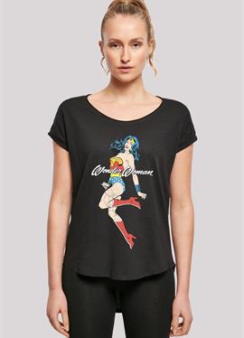 DC COMICS WOMAN JUMP - футболка print