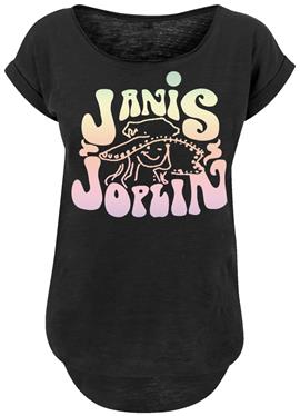 JANIS JOPLIN PASTEL LOGO - футболка print