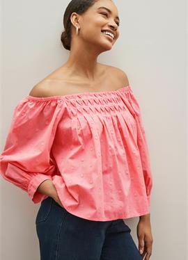OFF THE SHOULDER SQUARE NECK LONG SLEEVE топ - блузка