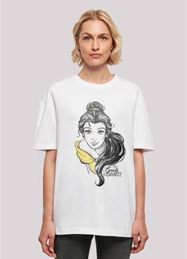 DISNEY PRINCESS BEAUTY AND THE BEAST BELLE SKETCH - футболка print