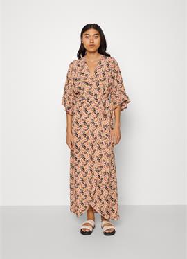 ALICE GRAPHIC FAN MAXI WRAP DRESS - макси-платье