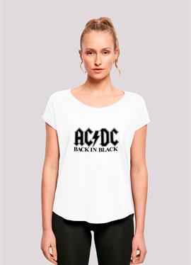 ACDC BACK в BLACK LOGO PREMIUM юбка METAL MUSIK BAND FAN MERC - футболка print