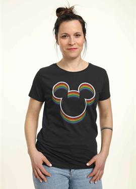 MICKEY RAINBOW EARS - футболка print