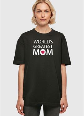 MOTHERS DAY - GREATEST MOM OVERSIZED BOYFRIEND TEE - футболка print