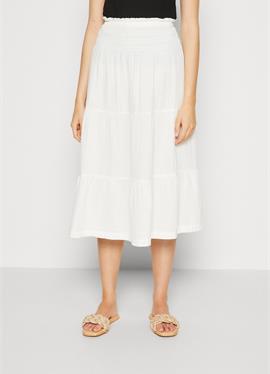 SMOCKED TIERED MIDI SKIRT  - A-Linien-Rock