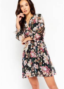 WRAP WITH FLORAL PRINT - платье
