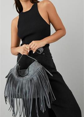 FRINGE HOBO SHOULDER BAG - сумка