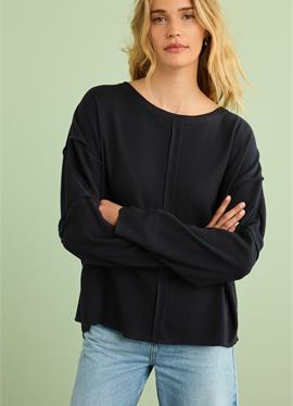 LONG SLEEVE SEAM DETAIL TEXTURE топ - кофта