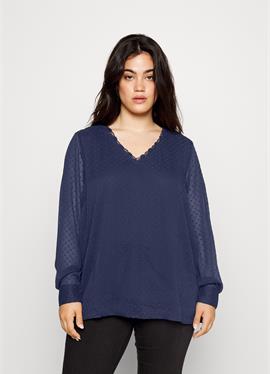 CARLEI V-NECK BLOUSE - блузка