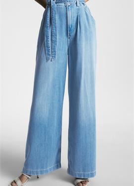 HIGH RISE WIDE LEG PAPERBAG - Flared джинсы