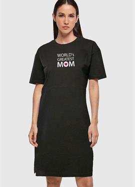 MOTHERS DAY - GREATEST MOM ORGANIC OVERSIZED SLIT - платье