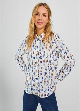С PRINT - блузка рубашечного покроя