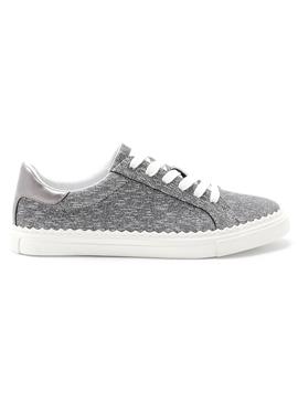 FOREVER COMFORT SCALLOP SOLE DETAIL LACE-UP TRAINERS - сникеры low