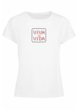 FRIDA KAHLO PIXELS VIVA LA VIDA BOX TEE - футболка print