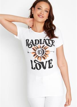 RADIATE LOVE SLOGAN - футболка print