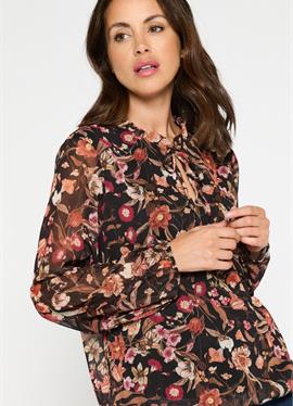 WITH FLORAL PRINT - блузка