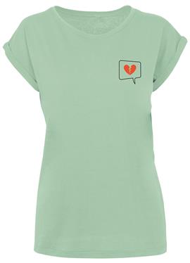 HEARTBREAK EXTENDED SHOULDER - футболка print