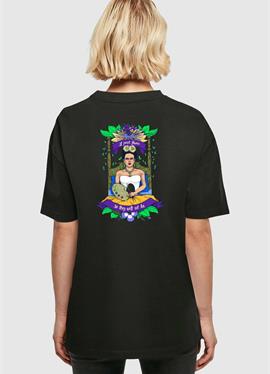 FRIDA KAHLO шорты LOGO OVERSIZED BOYFRIEND TEE - футболка print