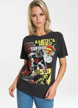 SUPERMAN EARTH'S HERO - футболка print