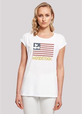 WOODSTOCK USA FLAG - футболка print