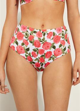 ROMANTIC ROSES HIGH WAIST - плавки-бикини