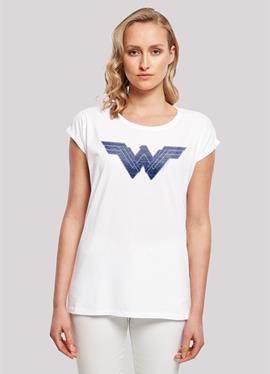DC COMICS WOMAN PATTERN FILL LOGO - футболка print