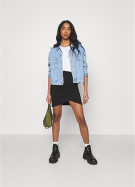 Asymetric overlap wrap mini high waisted skirt - юбка-карандаш Even&Odd