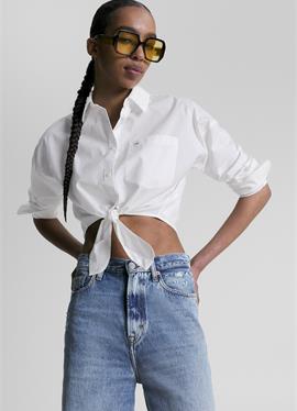 FRONT KNOT CROPPED FIT - блузка рубашечного покроя
