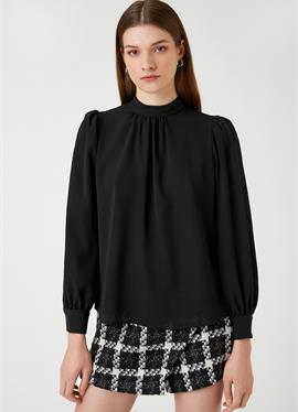 DRAPE DETAIL LONG SLEEVE.. - блузка