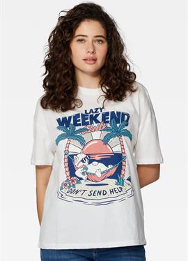 KURZARM LAZY WEEKEND GRAPHIC - футболка print