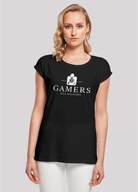 RETRO GAMING GAMERS SELF ISOLATING - футболка print