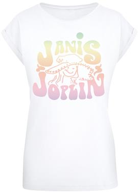 JANIS JOPLIN PASTEL LOGO - футболка print