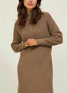 JXSANDRA TWIST HALF ZIP DRESS - вязаное платье