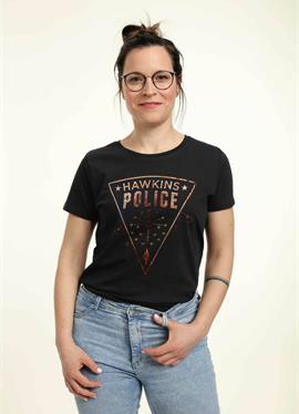 STRANGER THINGS HAWKINS POLICE RATS - футболка print