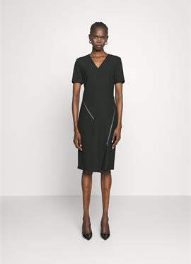 DUZIRA ASYMMETRICAL ZIP DETAIL BUSINESS DRESS - платье