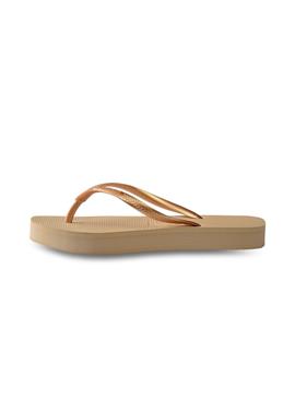 HAVAIANAS FLIP FLOP SLIM FLATFORM - Bade-Zehentrenner