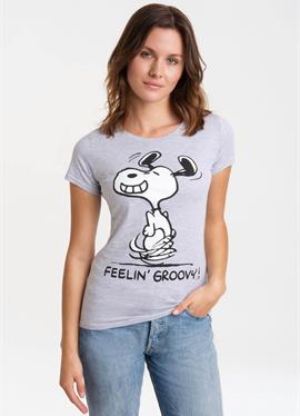 SNOOPY FEELIN GROOVY - футболка print