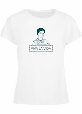 FRIDA KAHLO VIVA LA VIDA BOX TEE - футболка print