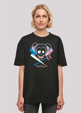 SUICIDE SQUAD HARLEY QUINN SKULL EMBLEM - футболка print