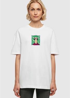 FRIDA KAHLO GREEN OVERSIZED BOYFRIEND TEE - футболка print