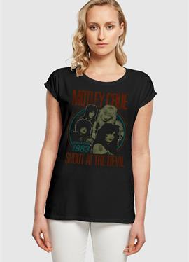 MOTLEY CRUE - SATD TOUR 1983 EXTENDED SHOULDER TEE - футболка print