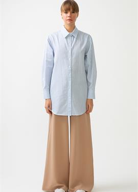 STRIPED POPLIN - блузка рубашечного покроя