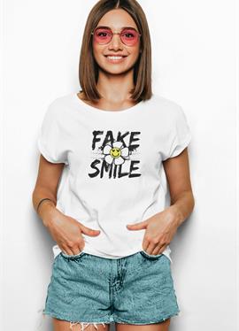 FAKE SMILE - футболка print