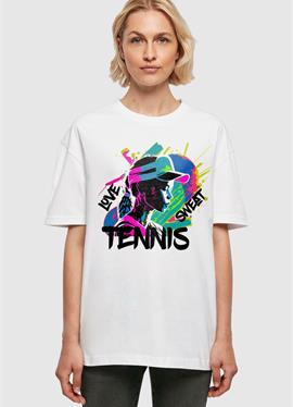TENNIS LOVE SWEAT - BOYFRIEND - футболка print