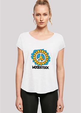 LONG CUT WOODSTOCK ARTWORK FLOWER PEACE - футболка print